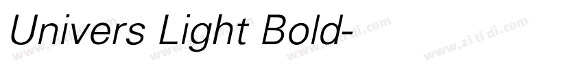 Univers Light Bold字体转换 Univers Light Bold字体转换